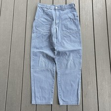 Vintage L.L. Bean Blue Double Knee Hiking Pants Size 32x32 picture