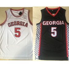 Men's Retro Anthony Edwards Georgia #5  College Basketball Jersey Stitched picture