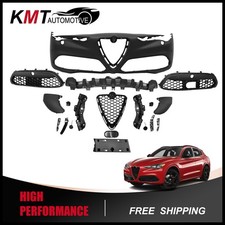 Complete Front Bumper Cover Kit W/ Grille Fits 2017-2025 Alfa Romeo Stelvio picture