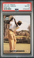 1997-98 Upper Deck Mj Rare Air Rare Air Michael Jordan PSA 8 #32 picture