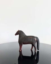 Antique Hand Carved Wooden Folk Art Horse with Original Patina picture