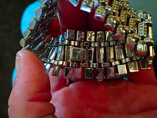 Rare Vintage Crown Trifari Rhinestone Bracelet picture