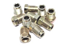 Brake Pipe Nuts Qty 10 Pack Male M10 10mm x 1.0mm Short Nut 3/16
