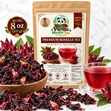 8 OZ Premium Roselle Flower Tea Dried Hibiscus Herbal Tea Caffeine Free picture