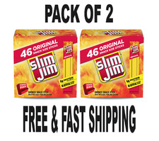 Slim Jim Original Smoked Snack Sized Sticks, 0.28 oz Meat Sticks, 46 Co. 2 pack picture