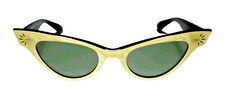 1950s RAY BAN Sunglasses Vintage Womens Cat Eye Marcelle Chloe Mother Of Pearl  picture