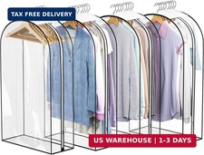 Liuoud Clear Garment Bags for Hanging Clothes 10