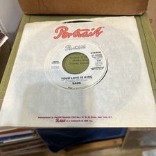 SADE Your Love Is King PORTRAIT 37-05408 Rare White Label Promo 7