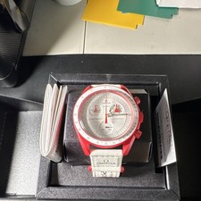 Swatch Bioceramic MoonSwatch Mission to Mars Chronograph Quartz 42mm Red picture