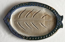 Fish Platter Studio Pottery- Artist Signed Chadwick - 14