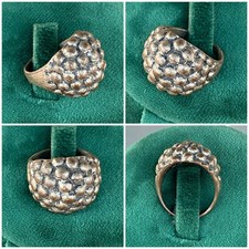 Very Rare Extremely Ancient Old Ring Viking Silver Color Artifact Authentic picture