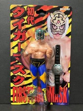 Chara Pro 1st Tiger Mask Figure with WWF Championship Belt Sealed Japan Mint picture