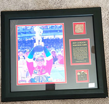 NASCAR Jeff Gordon Brickyard 400 Framed Photo Plaque With Brick And Asphalt picture