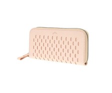 Dan Genten Vent Round Wallet Natural Leather Cow Leather 8 Pockets Japan Brand picture