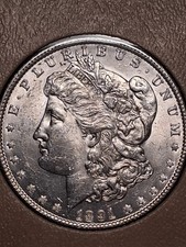 1891-P MORGAN DOLLAR. MS+++/ BU/ CHOICE. picture