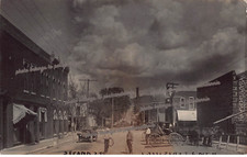 RPPC Louisville NE Nebraska Second Street Downtown 1910s Photo Vtg Postcard C60 picture