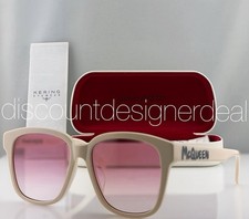 Alexander McQueen AM0331SK 004 Square Sunglasses Cream Pink Gradient Lens 56mm picture