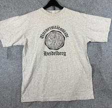University Heidelberg Shirt T-Shirt Womens XL Heather Gray Crew Neck Vintage picture
