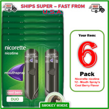 6 Pack Nicorette Quickmist Duo, 12 x 150 sprays