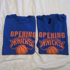Pair of 2025 - 2026 New York Knicks OPENING NIGHT T Shirt XL Champions MSG  picture