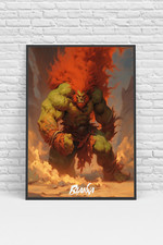 Blanka Street Fighter Capcom Video Game Poster Print - No Frame picture