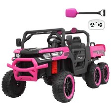 Pink 24V Kids Ride on Toy 2 Seater Electric Truck Power Wheels Car with Remote picture