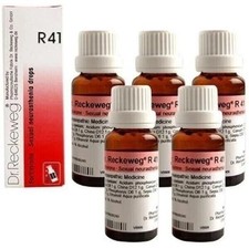 Pack 5 x Dr Reckeweg R41 Drops 22ml Homeopathic Medicine Remedies 12-2027 EXPIRY picture
