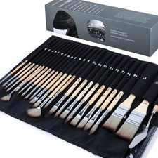 ARTIFY 25 Pieces Professional Paint Brush Set – Expert Series Synthetic Nylon... picture