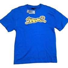 Le TIGRE Mens Flocked Big Tiger Graphic T-Shirt Black 100% Cotton Size Large NWT picture