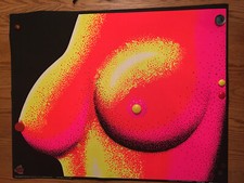 Sunkisted Vintage Blacklight Poster From 1969 Printed In The USA 28x22 In. picture