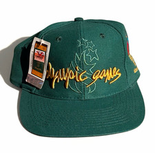 Vintage 1996 Atlanta Olympics Snapback Hat The Game Green Gold NWT Deadstock picture