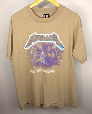 Vintage Faded & Thrashed Giant XL Metallica Ride the Lightning picture