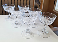 Vintage Cristal d'Arques Pompadour Champagne Coupes – Set of 6 Crystal Dessert picture