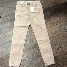 VERVET JEANS - HAYLIE High Rise Skinny Light Pink Color Size 27 picture