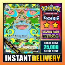 Mega Venusaur EX - Pokemon TCG Pocket - Full Art ⭐⭐ Deluxe Pack Mega - English ✅ picture