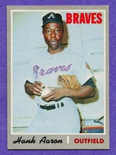1970 Topps Hank Aaron #500 Braves Centered VG-EX picture