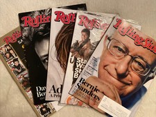 Rolling Stone Magazines Lot Of 5 Adele Star Wars Bernie Sanders Leo David Bowe picture