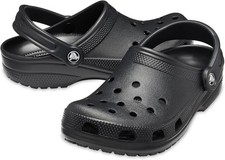 Black Crocs Classic Clog Unisex Men's Women's Slip On Water Shoes Sandals picture