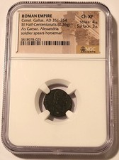 Roman Empire Constantius Gallus BI Half-Centenionalis Ch XF NGC picture