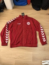 Denmark National Team Track Suit Zip up jacket Pants Hummel Football Soccer XXL picture