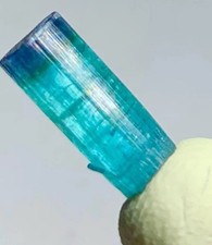 Wow Must Have Blue Cap Tourmaline Crystal Natural Raw Specimen Untreated Gift picture