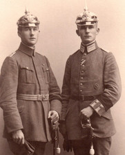 WWI German Wound Badge Sword Helmet Army Soldier Real Photo Postcard RPPC picture