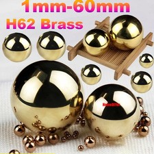 H62 Brass Balls Precision Solid Copper Ball Metal Beads Diameter 1/1.5/1.8-60mm picture
