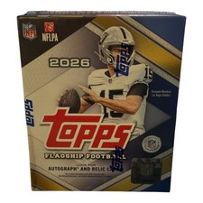 2026 TOPPS FLAGSHIP FOOTBALL Exclusive MEGA BOX (180 Cards) NFL Brand New QTY picture