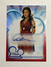 Topps 2026 Disney Chrome Demi Lovato Auto Mitchie Torres Throwback DCA-DL 4/5 picture
