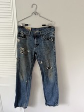 VTG Thrashed Hollister WIP Grunge Distressed Jeans 31x32 picture