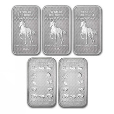 2026 APMEX Year of the Horse - 5 oz Silver Bar picture