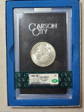 1884-CC Carson City Morgan Silver Dollar CAC MS63 GSA, little toning, COA picture