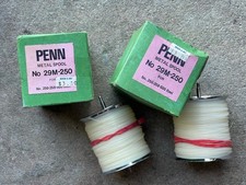 TWO Penn 29M-250 Spool Assembly,Stainless  29-155 and 29-140 w/ 50 LB line picture