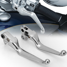 Chrome Hand Levers Clutch Brake Lever For Harley Sportster Heritage Softail Dyna picture